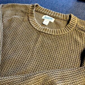 Men’s 3x Duluth Trading Moss Green Crew Neck Sweater NWOT